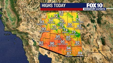 10 day forecast phoenix az|National Weather Service.